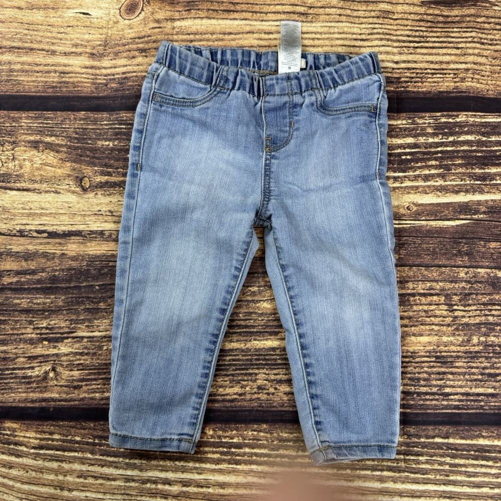 Osh Kosh Baby's Skinny Leg 5-Pocket Elastic Jeans LV5 Upstate Blue Size 18m